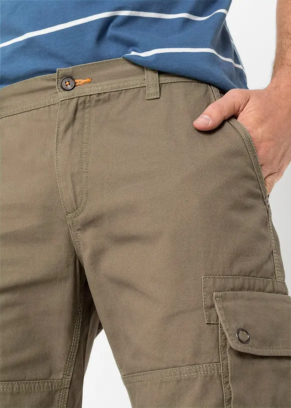 Cargo bermudy z čisté bavlny, Regular Fit, bonprix