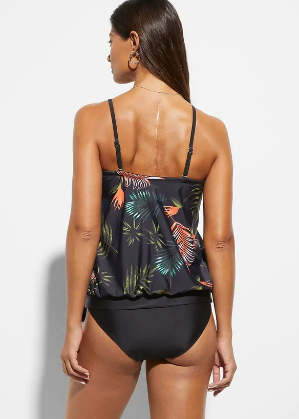 Bandeau tankiny s multifunkčními ramínky (2dílná souprava), bonprix