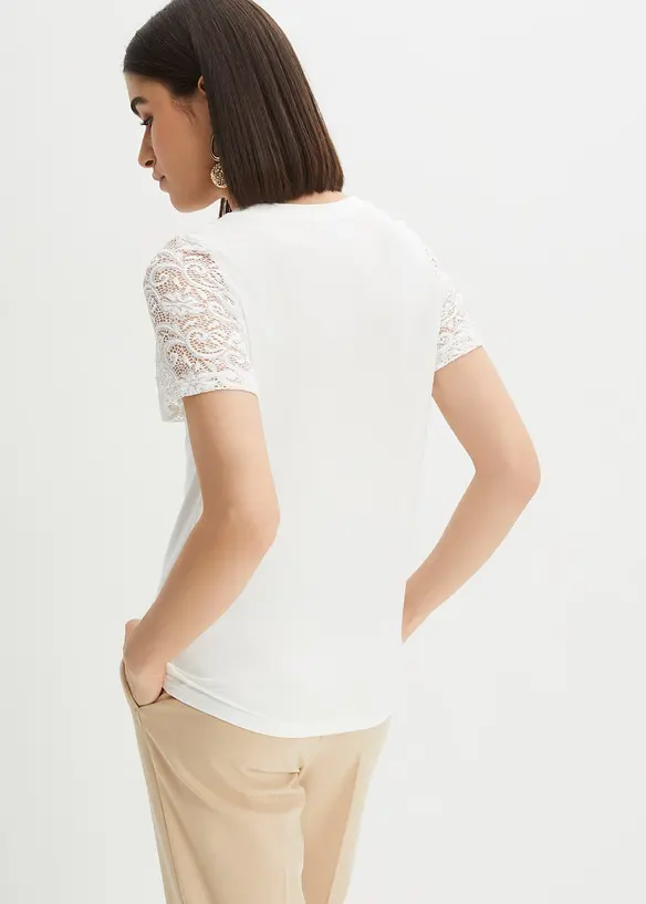 Tričko s krajkou, bonprix
