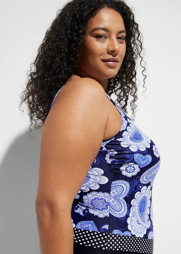 Stahovací jednodílné plavky, střední tvarující efekt, bonprix