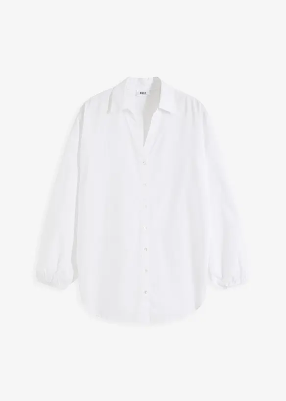 Dlouhá oversized halenka z čisté bavlny, bonprix