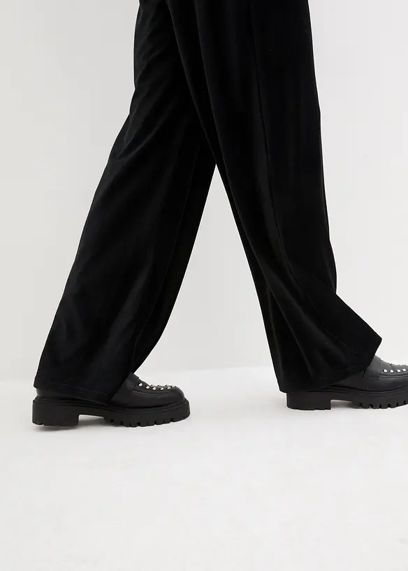 Manšestrové kalhoty se strečovým pasem, bonprix