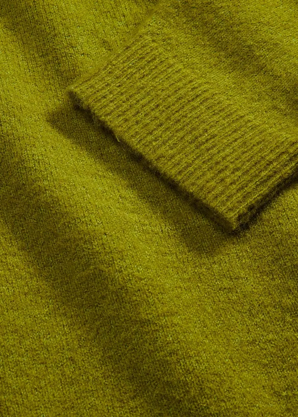 Svetr s kulatým výstřihem a spadlými rameny, bonprix