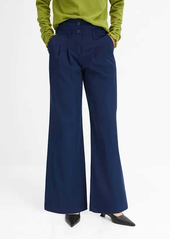 Zvonové kalhoty, High Waist, bonprix
