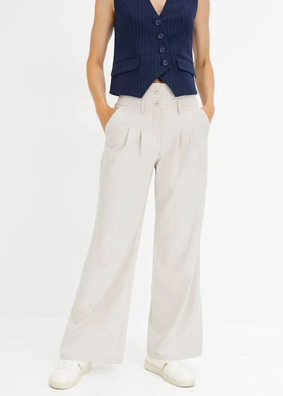 Zvonové kalhoty, High Waist, bonprix