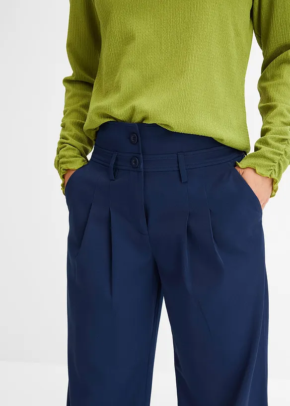Zvonové kalhoty, High Waist, bonprix
