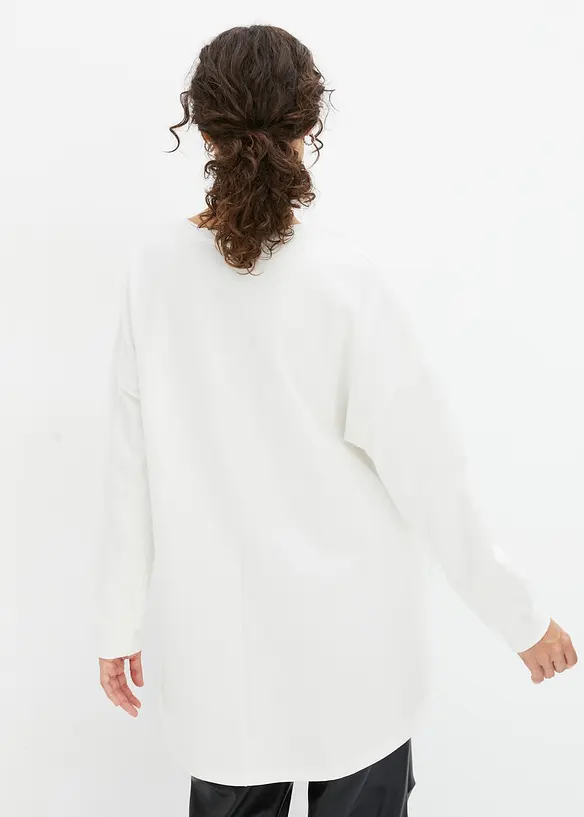Oversize mikina z čisté bavlny, bonprix
