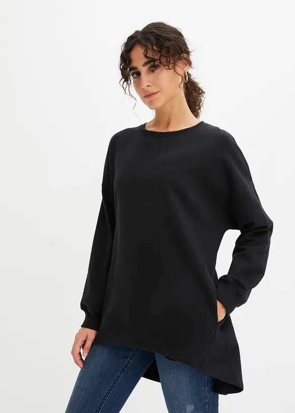 Oversize mikina z čisté bavlny, bonprix