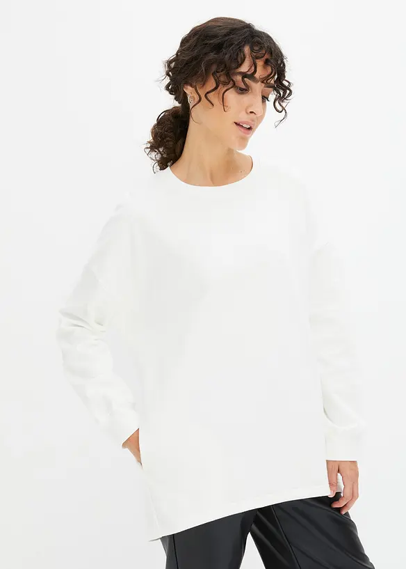 Oversize mikina z čisté bavlny, bonprix