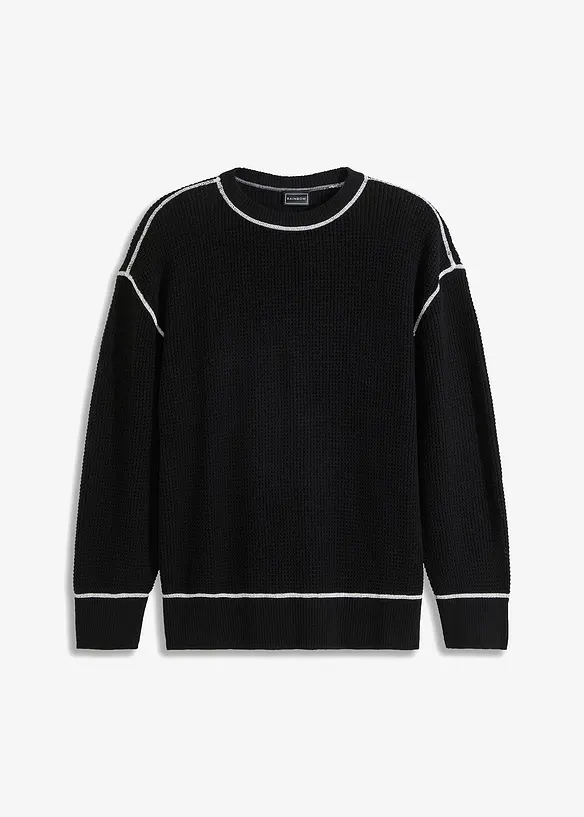 Svetr s recyklovanou bavlnou, Loose Fit, bonprix