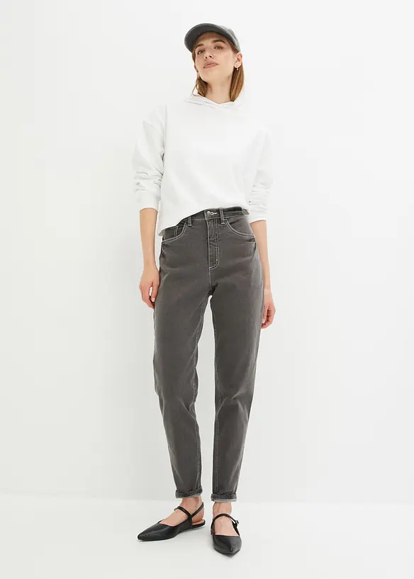 Strečové džíny Mom, High Waist, bonprix