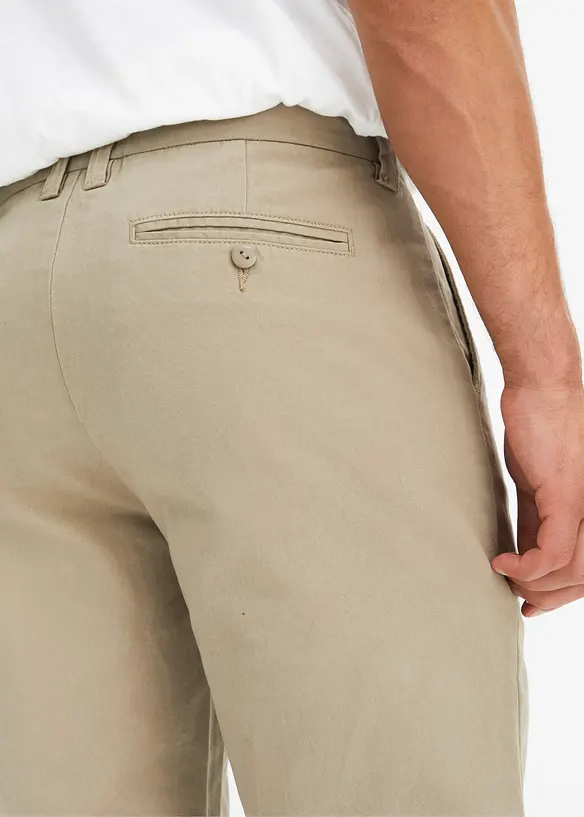 Chino kalhoty z čisté bavlny Regular Fit, Straight, bonprix