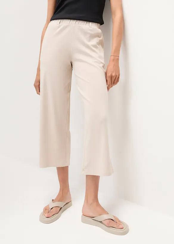 Kalhoty Culotte z čisté organické bavlny, bonprix
