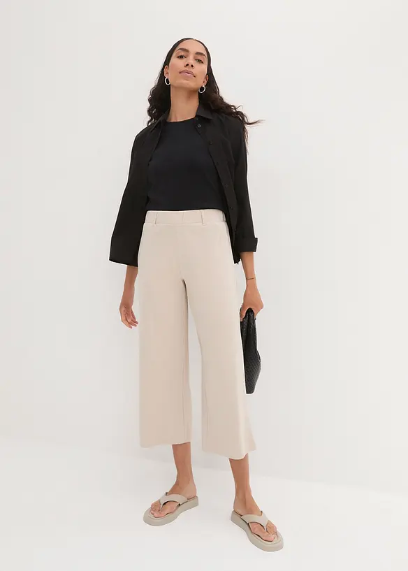 Kalhoty Culotte z čisté organické bavlny, bonprix