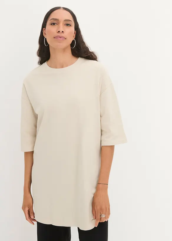 Dlouhé oversize triko z čisté organické bavlny, bonprix