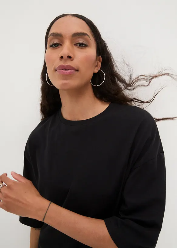 Dlouhé oversize triko z čisté organické bavlny, bonprix