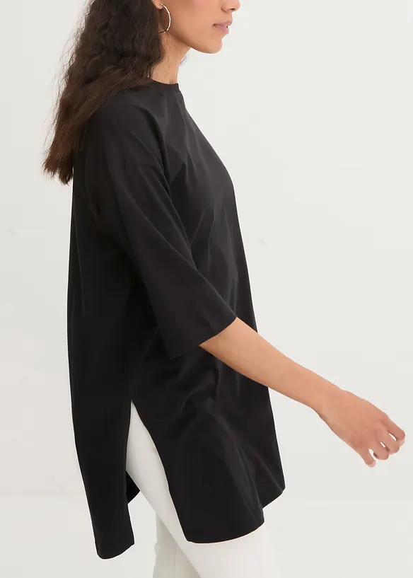 Dlouhé oversize triko z čisté organické bavlny, bonprix