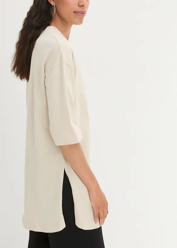 Dlouhé oversize triko z čisté organické bavlny, bonprix