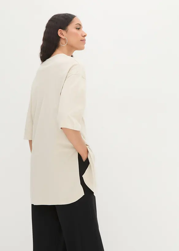 Dlouhé oversize triko z čisté organické bavlny, bonprix