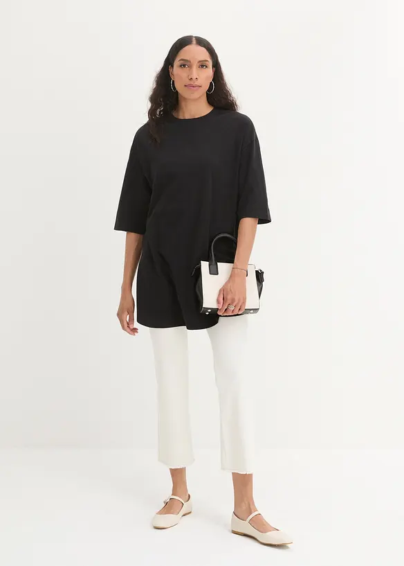 Dlouhé oversize triko z čisté organické bavlny, bonprix