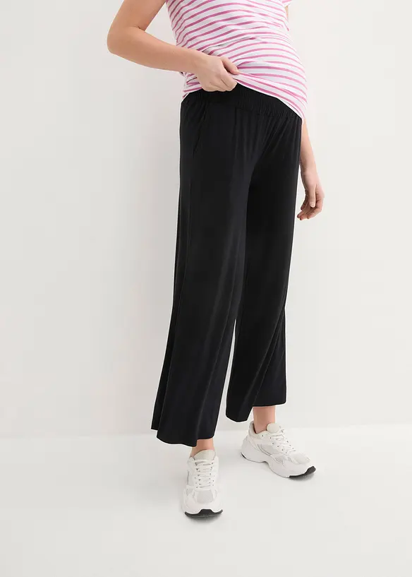 Těhotenské kalhoty Culotte z měkké viskózy, Loose Fit, bonprix