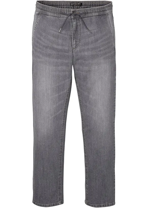 Lehké džíny bez zapínání a s pohodlným pasem, Regular Fit, Straight, bonprix