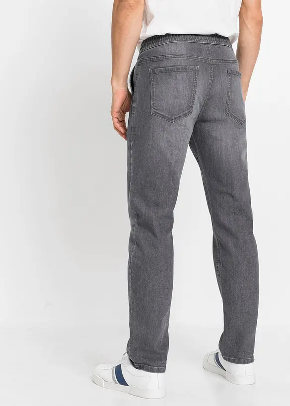 Lehké džíny bez zapínání a s pohodlným pasem, Regular Fit, Straight, bonprix