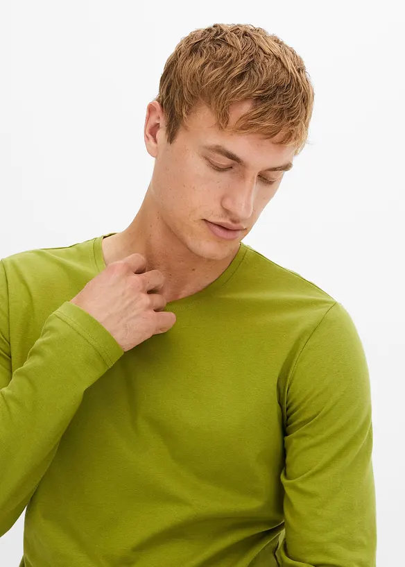 Triko s dlouhým rukávem (3 ks v balení), bonprix