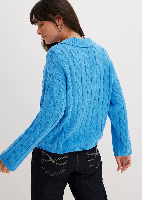 Oversize svetr z měkké směsi s kašmírem, bonprix