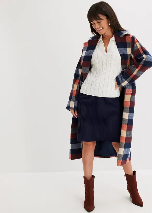 Oversize svetr z měkké směsi s kašmírem, bonprix