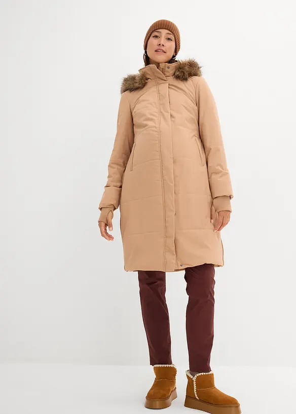 Prošívaný těhotenský/nosicí kabát 3 v 1, bonprix