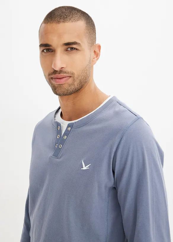 Triko 2 v 1, dlouhý rukáv (2 ks v balení), bonprix