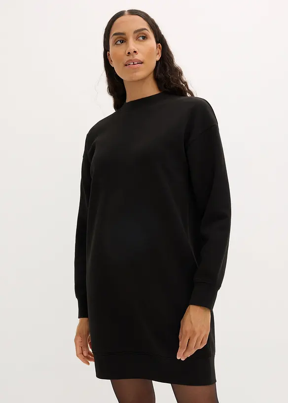 Oversize šaty z teplákoviny, bonprix