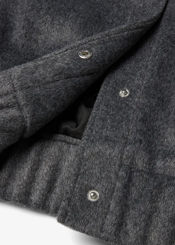 Oversize bluzon ve vlněném vzhledu, bonprix