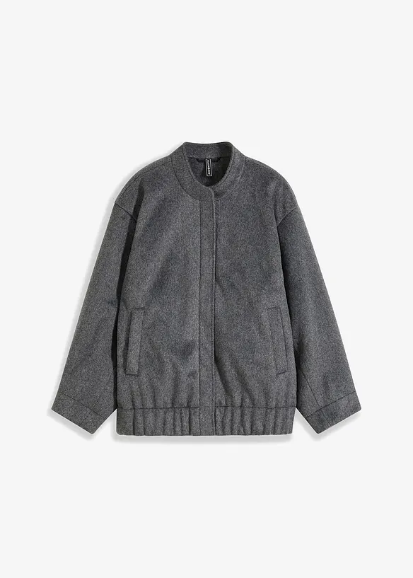 Oversize bluzon ve vlněném vzhledu, bonprix