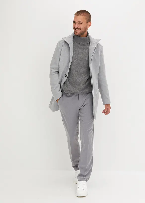 Elegantní kalhoty s puky, Regular Fit, bonprix