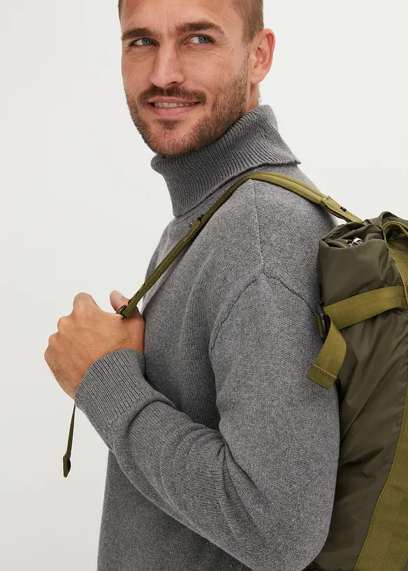Svetr s rolákovým límcem a s recyklovanou bavlnou, Loose Fit, bonprix