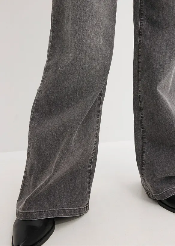 Strečové džíny Wide Leg, Mid Waist, bonprix