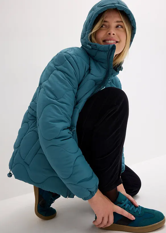 Prošívaná bunda s kapucí, bonprix