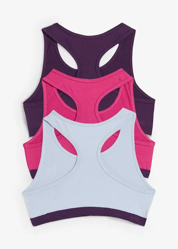 Podprsenkový top s měkkou bavlnou (5 ks v balení), bonprix