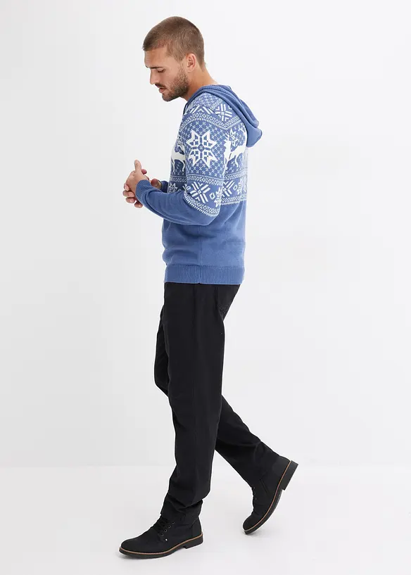 Keprové kalhoty z čisté bavlny Regular Fit, Straight, bonprix