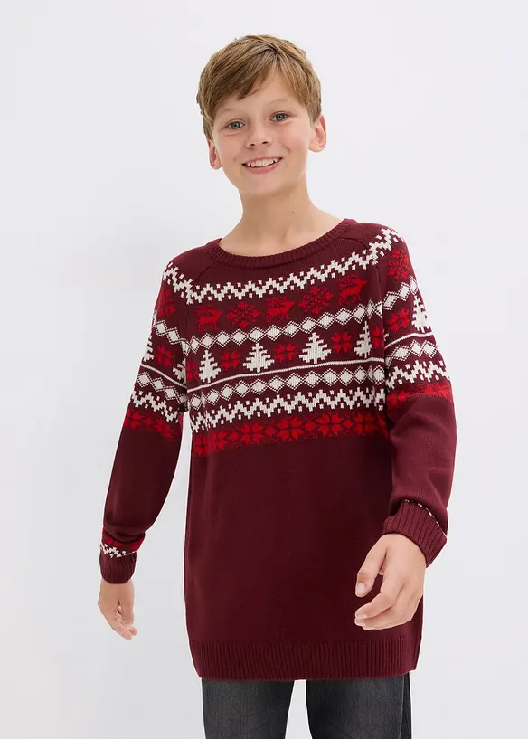 Dětský svetr s norským vzorem, bonprix