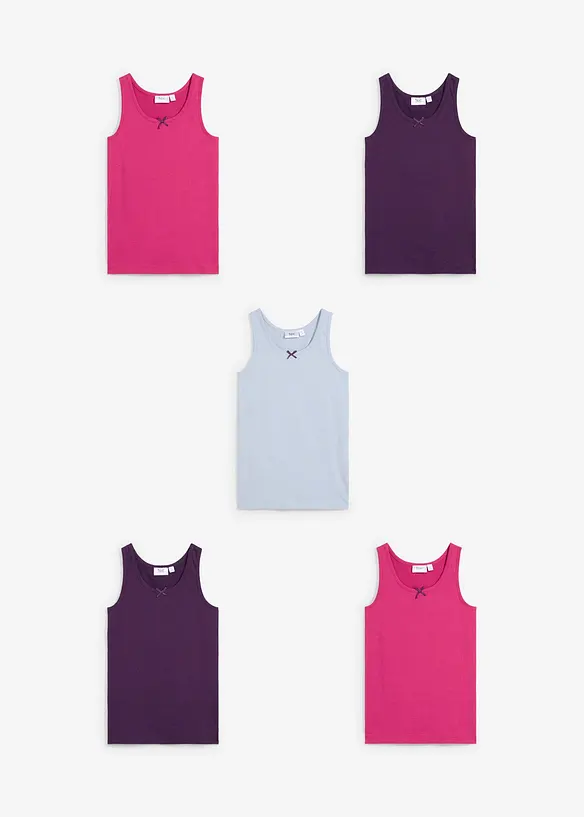 Spodní košilka s měkkou bavlnou (5 ks v balení), bonprix