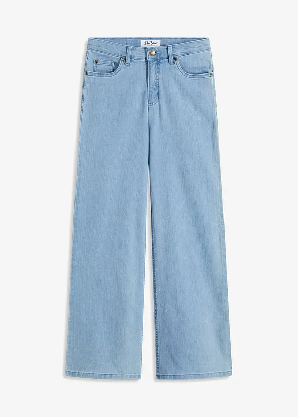 Strečové džíny Wide Leg, Mid Waist, bonprix