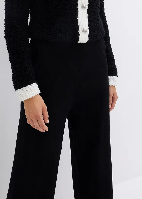 Pletené kalhoty bez zapínání, bonprix