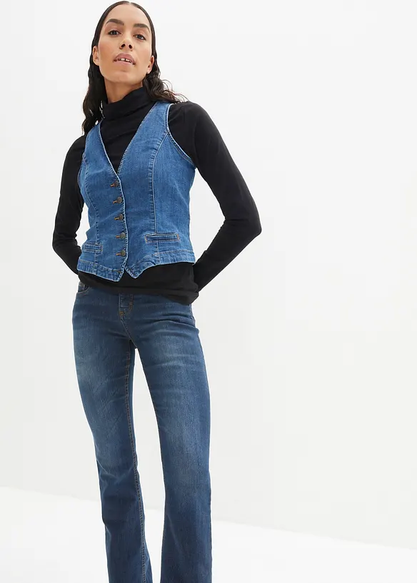 Strečové džíny Bootcut, Mid Waist, bonprix