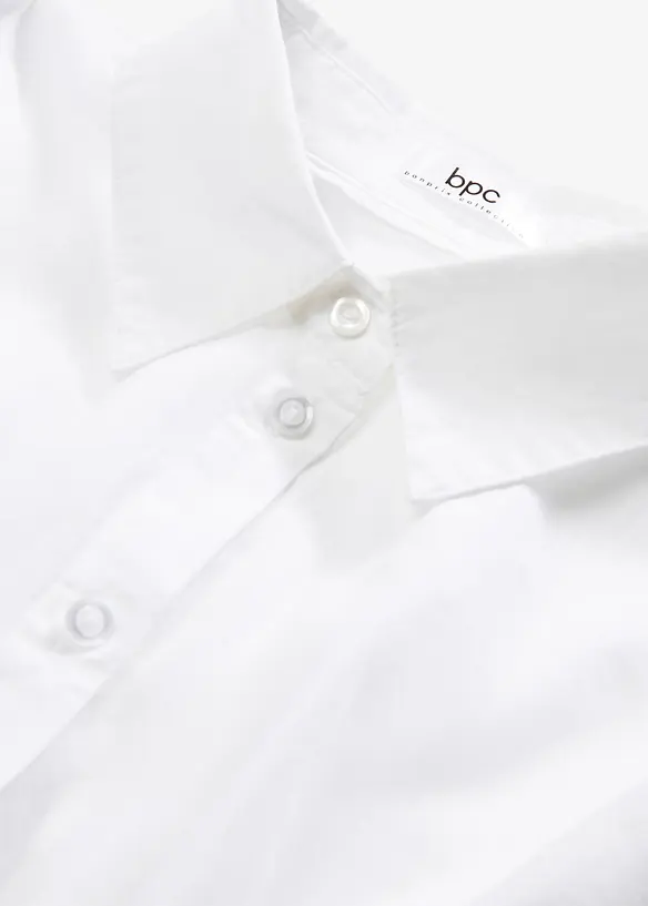 Bavlněná oversize košile s 3/4 rukávem, bonprix