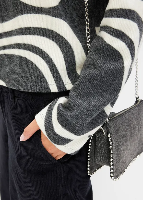 Měkké žebrované triko, bonprix