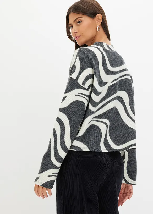 Měkké žebrované triko, bonprix