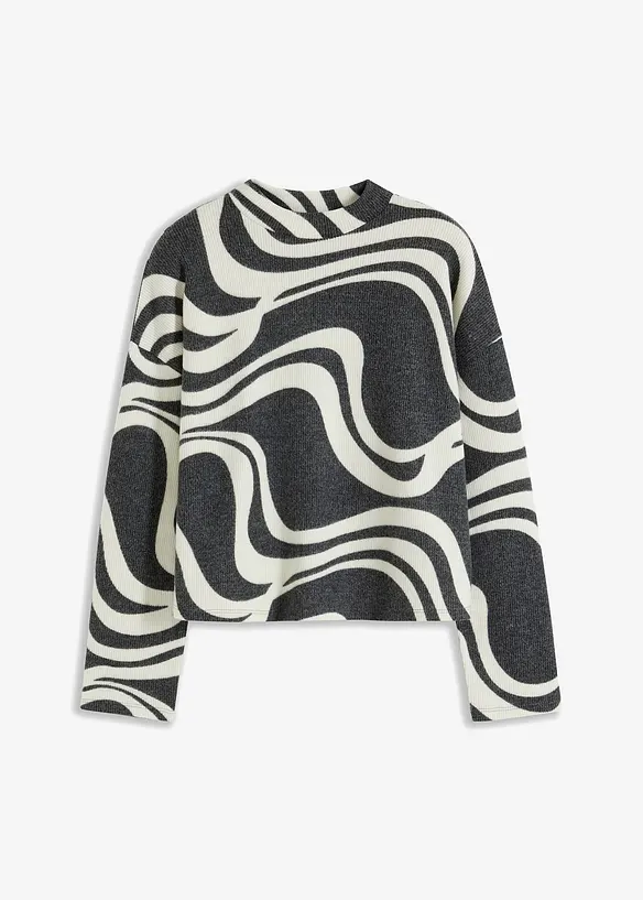 Měkké žebrované triko, bonprix